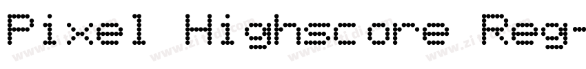 Pixel Highscore Reg字体转换